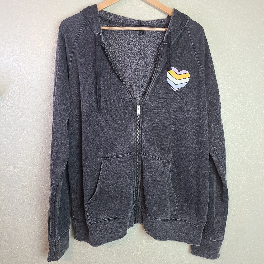 Torrid Good Vibes Zip Up Jacket